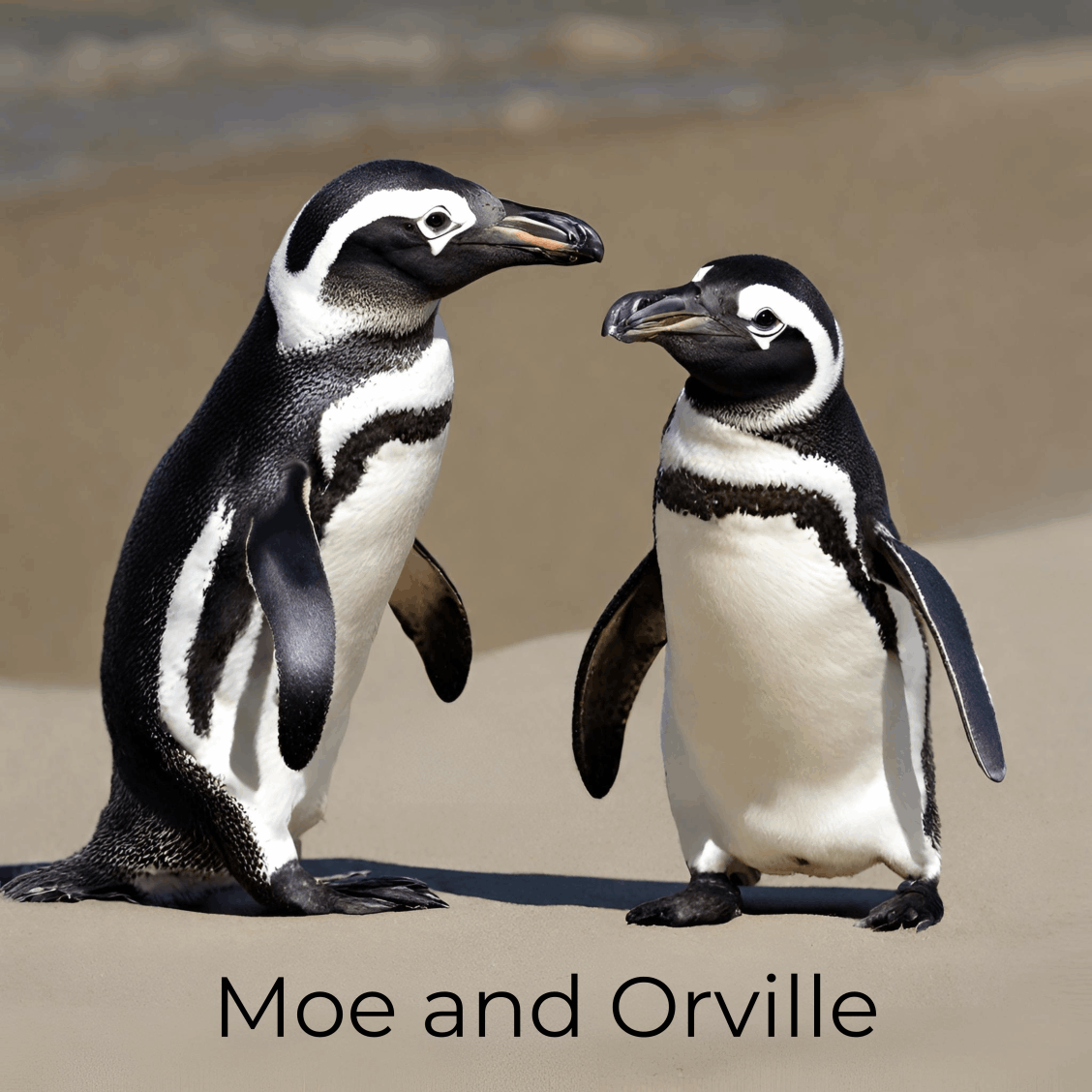 Moe the Penguin & his little brother Orville.