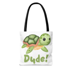 Dude! Ed the Sea Turtle Tote Bag