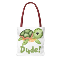 Dude! Ed the Sea Turtle Tote Bag