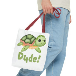 Dude! Ed the Sea Turtle Tote Bag