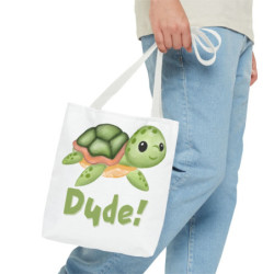 Dude! Ed the Sea Turtle Tote Bag