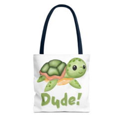 Dude! Ed the Sea Turtle Tote Bag