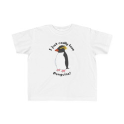 I Just Really Like Penguins! Southern Rockhopper Penguin Toddler Tee