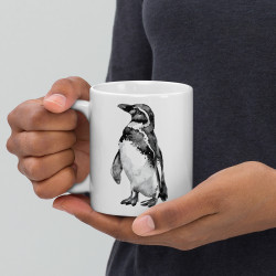 Watercolor Moe the Penguin Mug