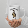 Crazy Penguin Lady White Mug