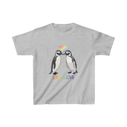 Love IS Love Alfred & Oliver Penguin Kids Heavy Cotton™ Tee