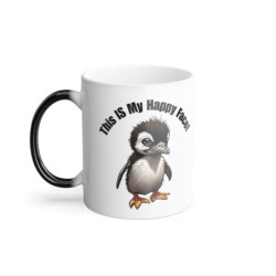 This IS My Happy Face Sophie Penguin Color Morphing Mug, 11oz