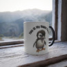 This IS My Happy Face Sophie Penguin Color Morphing Mug, 11oz