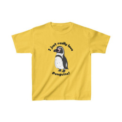 I Just Really Like Penguins! Humboldt Penguin Kids Tee