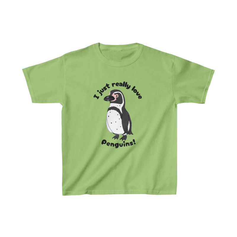 I Just Really Like Penguins! Humboldt Penguin Kids Tee