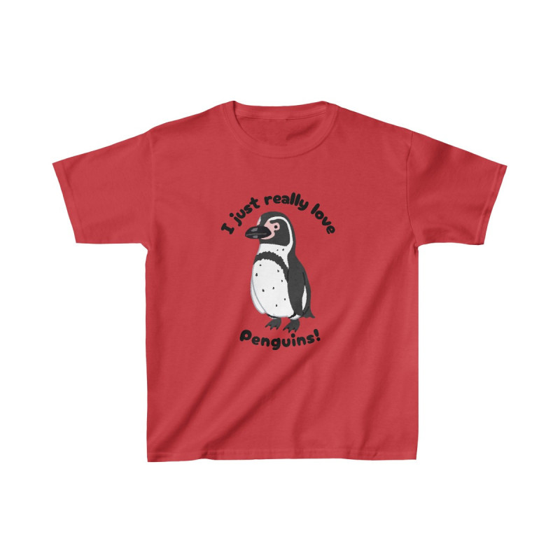 I Just Really Like Penguins! Humboldt Penguin Kids Tee