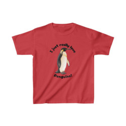 I Just Really Like Penguins! Cousin Marvin Kids Tee