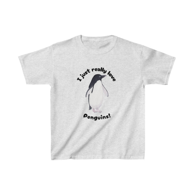 I Just Really Like Penguins! Adélie Penguin Kids Tee