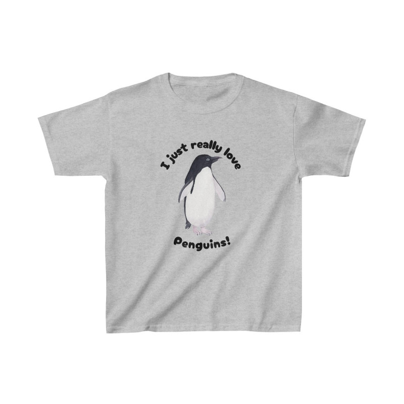 I Just Really Like Penguins! Adélie Penguin Kids Tee