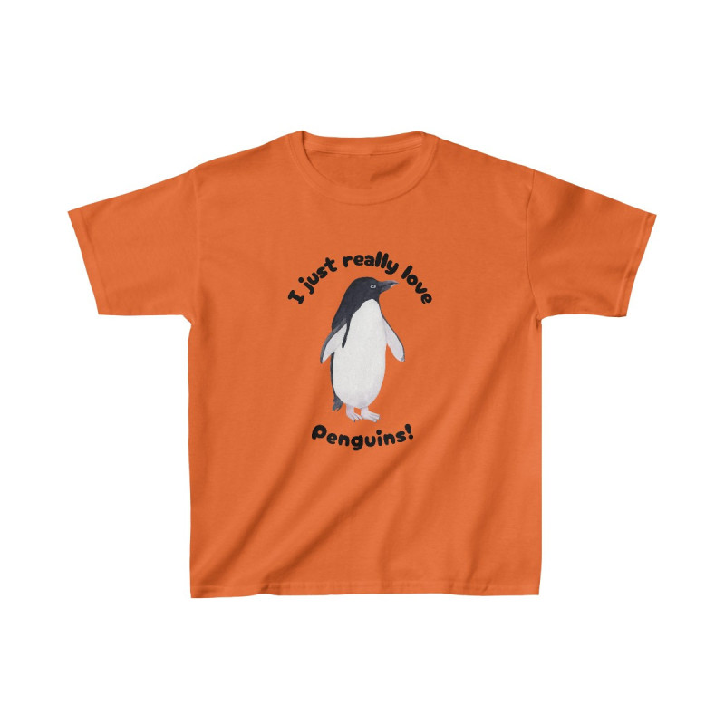 I Just Really Like Penguins! Adélie Penguin Kids Tee