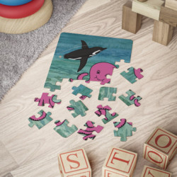 Moe the Penguin & Peggy the Octopus Kids' Puzzle, 30-Piece