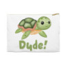 Dude! Ed the Sea Turtle Personalized Accessory Pouch