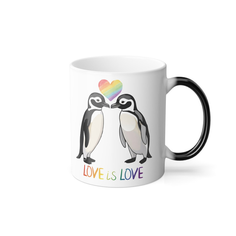 Alfred & Olive Love IS Love Color Morphing Mug, 11oz