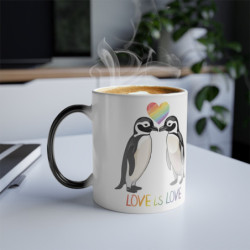 Alfred & Olive Love IS Love Color Morphing Mug, 11oz