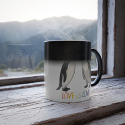 Alfred & Olive Love IS Love Color Morphing Mug, 11oz