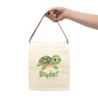 Dude! Ed the Sea Turtle Canvas Lunch Bag With Strap