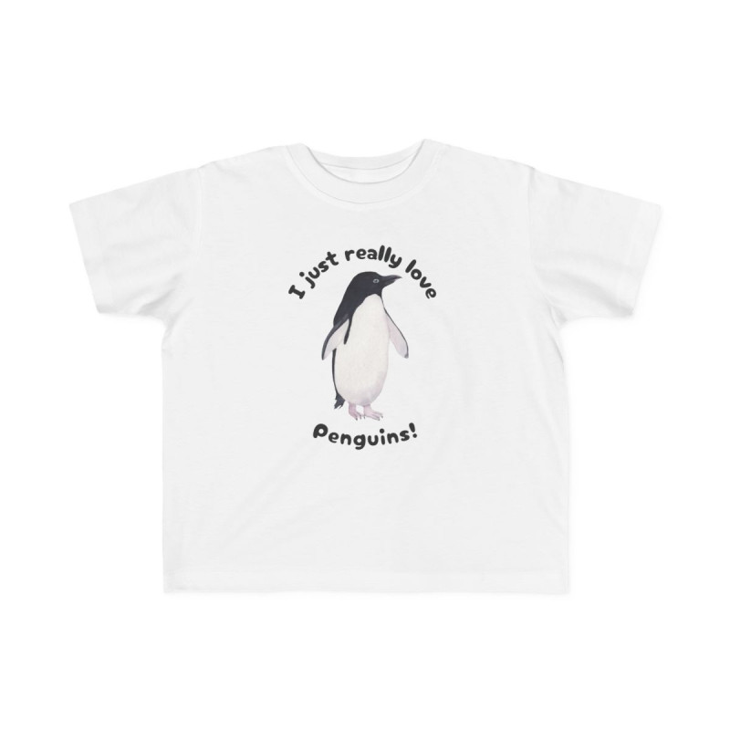 I Just Really Like Penguins! Adélie Penguin Toddler Tee