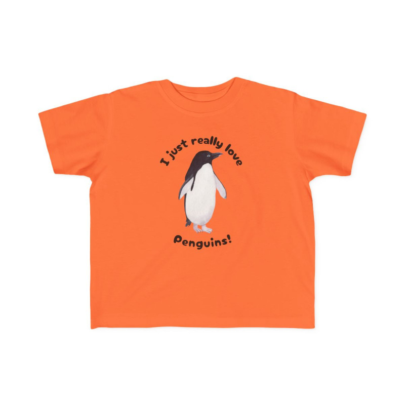 I Just Really Like Penguins! Adélie Penguin Toddler Tee