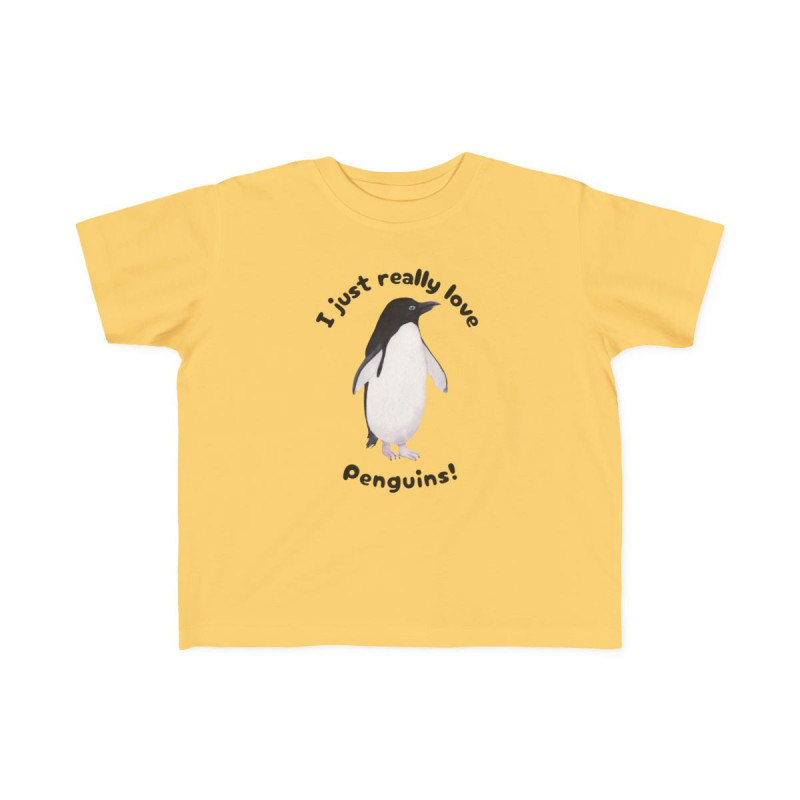 I Just Really Like Penguins! Adélie Penguin Toddler Tee