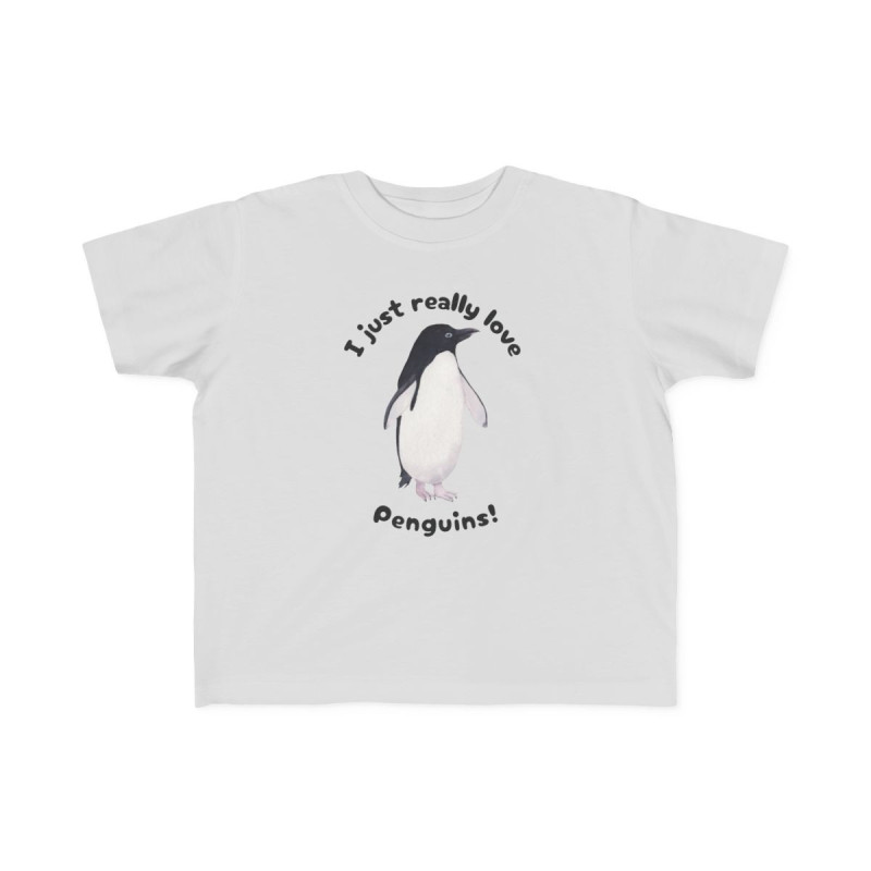 I Just Really Like Penguins! Adélie Penguin Toddler Tee