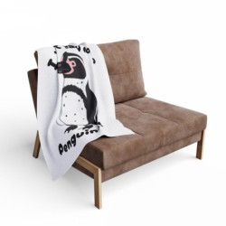 I Just Really Love Penguins! Humboldt Penguin Arctic Fleece Blanket