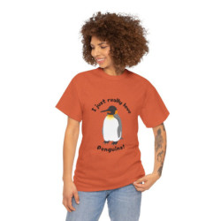 I Just Really Love Penguins! King Penguin Unisex Tee