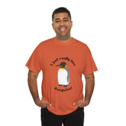 I Just Really Love Penguins! King Penguin Unisex Tee