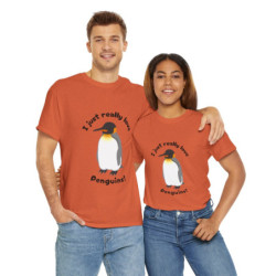 I Just Really Love Penguins! King Penguin Unisex Tee