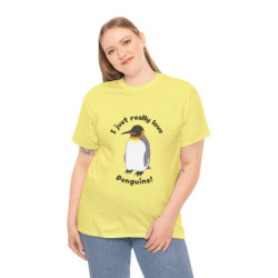 I Just Really Love Penguins! King Penguin Unisex Tee