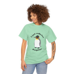 I Just Really Love Penguins! King Penguin Unisex Tee