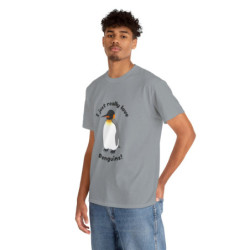 I Just Really Love Penguins! King Penguin Unisex Tee