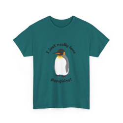 I Just Really Love Penguins! King Penguin Unisex Tee