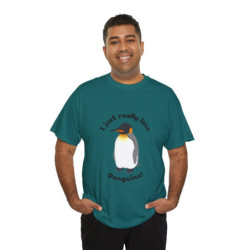 I Just Really Love Penguins! King Penguin Unisex Tee