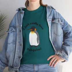 I Just Really Love Penguins! King Penguin Unisex Tee