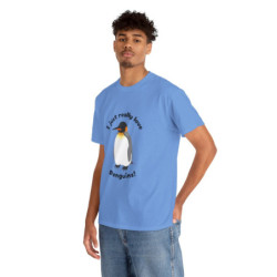 I Just Really Love Penguins! King Penguin Unisex Tee