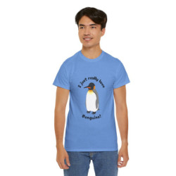 I Just Really Love Penguins! King Penguin Unisex Tee