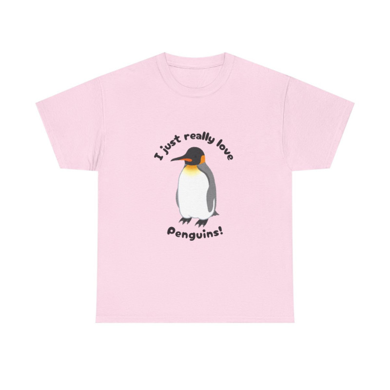 I Just Really Love Penguins! King Penguin Unisex Tee