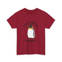 I Just Really Love Penguins! King Penguin Unisex Tee