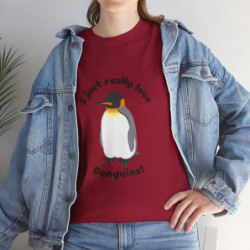 I Just Really Love Penguins! King Penguin Unisex Tee