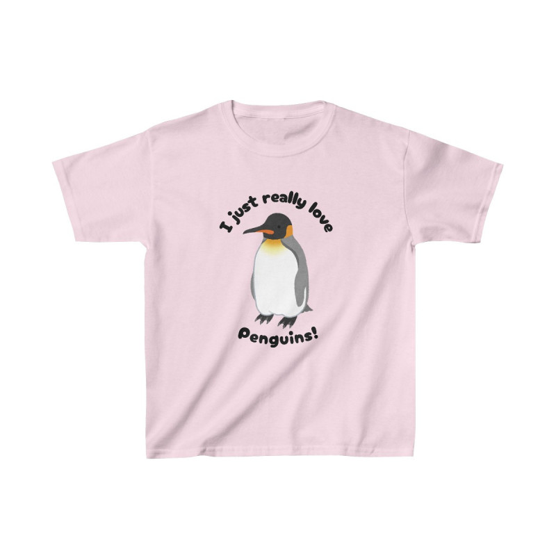 I Just Really Like Penguins! King Penguin Kids Tee