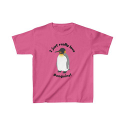 I Just Really Like Penguins! King Penguin Kids Tee