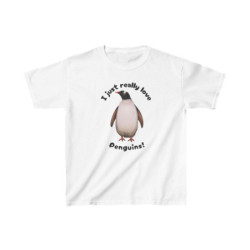 I Just Really Like Penguins! Gentoo Penguin Kids Tee