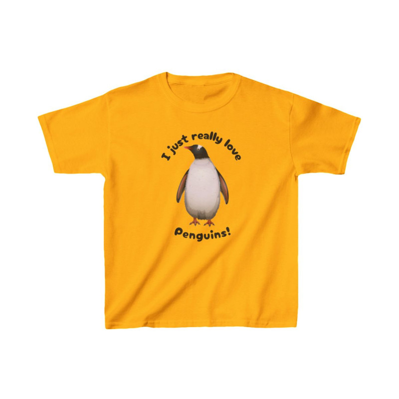 I Just Really Like Penguins! Gentoo Penguin Kids Tee