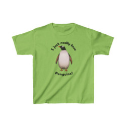 I Just Really Like Penguins! Gentoo Penguin Kids Tee