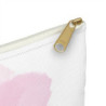 Moe the Penguin Pink Watercolor Personalized Accessory Pouch